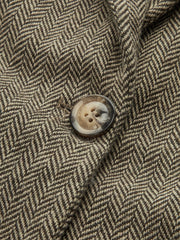 Large 3D Flower Single Button Tweed Blazer