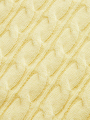 Cable Knit Short Sleeve Sweater