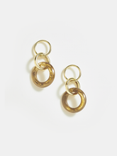 Double Hoop Drop Earrings