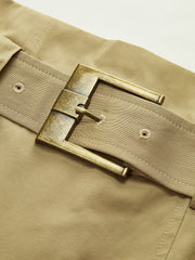 Belted Cargo Mini Skirt