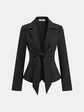 Long Sleeve Tie Front Blazer