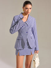Pocket Vintage Gingham Blazer