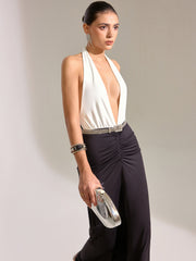 Halter Neck Backless Maxi Dress