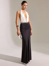 Halter Neck Backless Maxi Dress