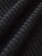 2 in 1 Denim Paneled Knit Cardigan