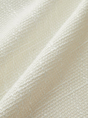 Tweed Contrast Trim Round Neck Blazer