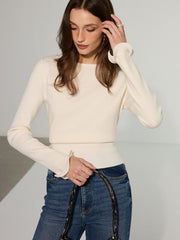 Ruffle Sleeve Sweater