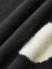 Large Polka Dot Mock Neck Sweater