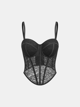 Lace Sheer Corset Top