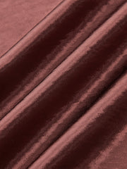 Metal Detail Satin Slit Midi Skirt