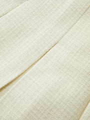 Tweed Pleated Mini Skirt