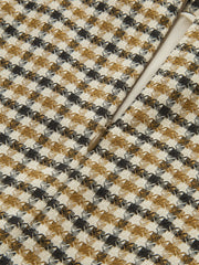 Metal Detail Checkered Mini Skirt