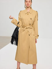 Convertible Cape Design Trench Coat