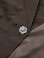 Double-Button Cropped Trench Coat