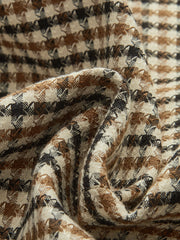 Metal Button Checked Blazer