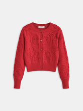 Embroidered Crew Neck Knit Top