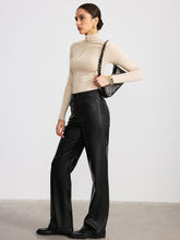 Seam Detail Turtleneck Slim T-Shirt