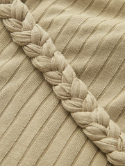 Braided Bodycon Asymmetrical Dress