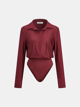 Collared Long Sleeve Bodysuit