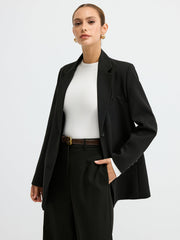 Ribbed Crew Neck Long Sleeve T-Shirt