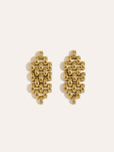 Golden Linked Drop Earrings