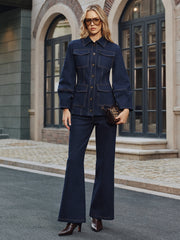 Contrast Stitch Denim Jacket