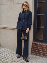 Contrast Stitch Denim Jacket