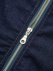 Off-Shoulder Ruffle Collar Denim Top