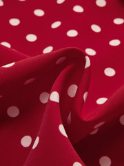 Polka Dot Rosette Top and Skirt Set