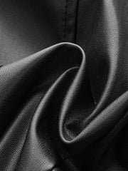 Faux Leather Belted Vest