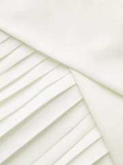 Pleated Panel Mini Skirt