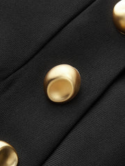 Metal Detail High-Waist Shorts