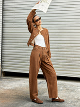 Metal Button Asymmetric Denim Jacket