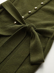 Wool Blend Belted Cardigan