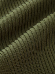 Cut-Out Twist Neckline Slit Knit Midi Dress