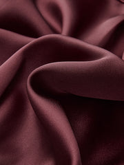 Collared Draped Satin Long Sleeve Bodysuit