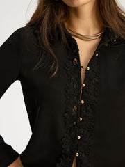 Lace Trimmed Blouse