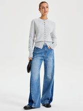 Buttoned Crew Neck Cardigan