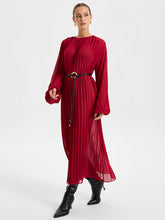 Pleated Long Dress