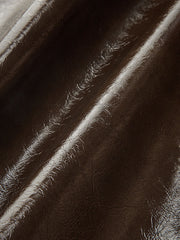 Vintage Asymmetrical Layered Faux Leahter Skorts