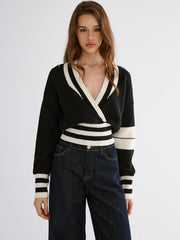 Striped Casual Knitted Sweater