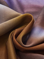 Criss Cross Printed Mesh Long-Sleeve Top