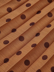 Halter Neck Polka Dot Dress with Belt