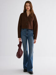 Wool-Blend Cropped Jacket