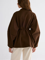 Shell Detail Tie-Waist Coat