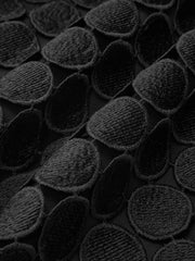 Mid-Waist Circular Applique Wide-Leg Pants