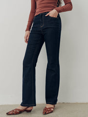 Denim Mid-Waist Flared Jeans