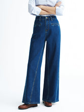 High-Waisted Denim Wide-Leg Jeans