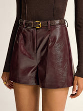 PU Leather Shorts without Belt