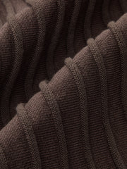 Textured Rib-Knit Mermaid Midi Skirt